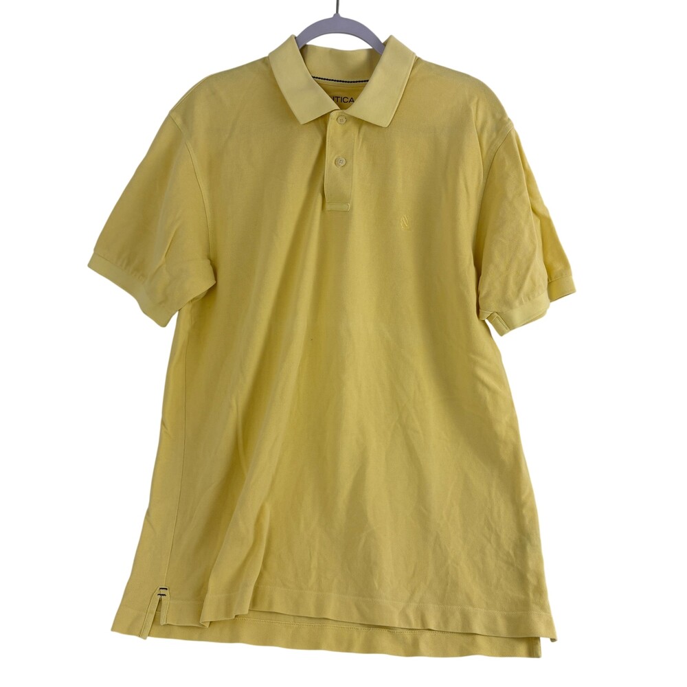 Nautica Classic Fit Yellow Polo Shirt